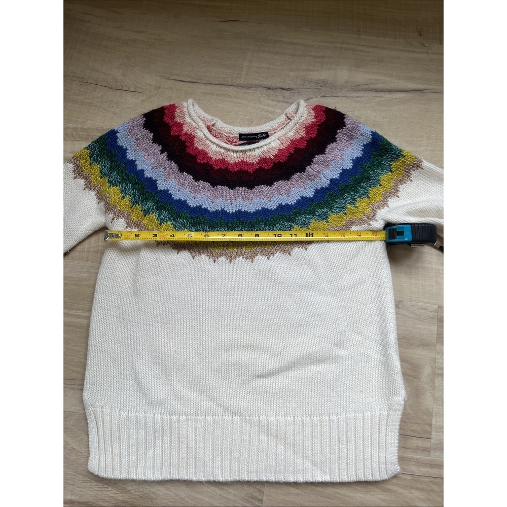 American Eagle Sweater Womens Small Multicolor Ahh-Mazingly Soft Wool Blend - Picture 6 of 7
